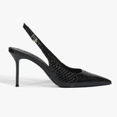 SCARPIN SLINGBACK PAOLA COURO CROCO PRETO S 22095 0012 0028 SCHUTZ