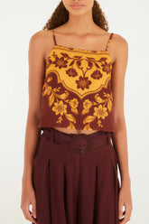 BLUSA REGATA FLORAL GUANACASTE 341389 FARM RIO