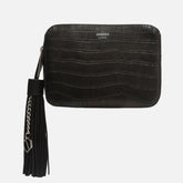 BOLSA TIRACOLO PRETA CROCO PEQUENA BARBICACHO A 58100 0588 0001 AREZZO
