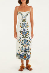 VESTIDO MIDI FLORAL PENELOPE 347533 FARM RIO