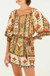 VESTIDO CURTO TAPETE DE COR 342077 FARM RIO