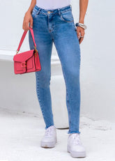 CALÇA JEANS SKINNY BARRA DESF CAFEM00021 REVANCHE