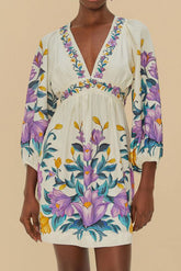 Vestido Curto Floral Sicilia 338951 Farm