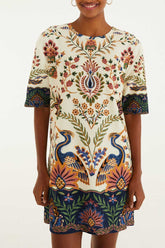 VESTIDO T-SHIRT JARDIM MARAVILHOSO 342160 FARM RIO