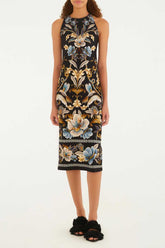 VESTIDO MIDI JARDIM REAL 342358 FARM RIO