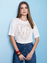 BLUSA T-SHIRT MALHA BORDADA 404119 SKENN