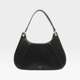 BOLSA SHOULDER PRETA GRANDE METAIS ZÍPER A 57100 2606 0001 AREZZO