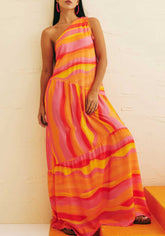 VESTIDO LONGO BABADO OMBRO 102758 CACAY