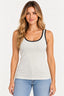 Bege | Blusa Regata Megan Lerrux — frente