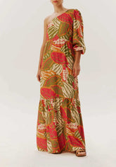 VESTIDO LONGO UM OMBRO 101743 CACAY