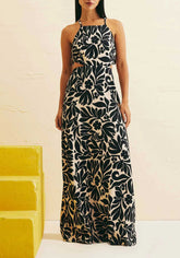 VESTIDO LONGO DET AMARRAÇAO LATERAL 103067 CACAY