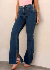 CALÇA JEANS FLARE ABERTURA FEM00114 REVANCHE