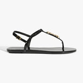 SANDÁLIA RASTEIRA CRYSTAL SCHUTZ LOGO PRETA S 01168 0089 0001 SCHUTZ