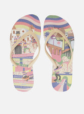 CHINELO DE DEDO BRANCO ESTAMPA COLOR ESSENTIAL Z 19026 0114 0002 BRIZZA