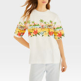 BLUSA T-SHIRT MEDIA DA DE PRAIA 358742 FARM RIO