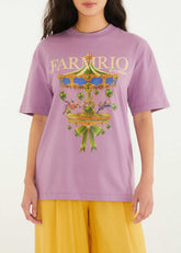 BLUSA T-SHIRT MEDIA CARROSEL PARIS 353635 FARM RIO