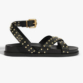 SANDÁLIA PAPETE COURO TIRAS PRETA S 21564 0385 0001 SCHUTZ