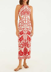 VESTIDO MIDI COQUEIRO DE FLOR 351511 FARM RIO