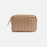 BOLSA TIRACOLO BEGE COURO FRANCINE PEQUENA A 50023 0051 0092 AREZZO