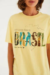 BLUSA T-SHIRT MEDIA SOY BRASIL 349160 FARM RIO