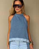 BLUSA FRENTE ÚNICA DENIM DUAL 10049001 ALCANCE