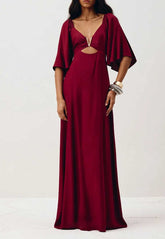 VESTIDO LONGO DETALHE PASSADOR 104687 CACAY