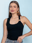 Blusa canelada chic Skenn 404148, frente em ajuste feminino elegante