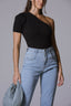 Blusa manga bufante ALCANCE 6725/6726, frente com ombro e mangas volumosas