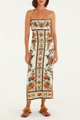 VESTIDO MIDI JARDIM MAJESTOSO 347558 FARM RIO