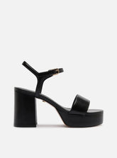 SANDÁLIA PRETA COURO MEIA PATA BÁSICA A 13464 0001 0006 AREZZO