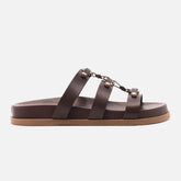 PAPETE MARROM COURO ELOS REBITES 38 A 12016 0235 0006 AREZZO