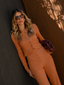 Blusa bandagem tricot feminina Skenn vista frontal