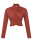 Blusa drapeada 414118 Skenn feminina em view frontal