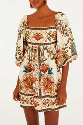 VESTIDO CURTO JARDIM MAJESTOSO 346733 FARM RIO