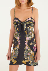 VESTIDO CURTO LENÇO FLORAL 345548 FARM RIO