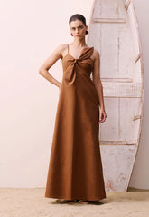 VESTIDO LONGO BUSTO FLOR 105610 CACAY