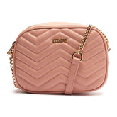 BOLSA TIRACOLO MÉDIA MATELASSÊ ZIG ZAG ROSA C 50036 0003 0006 ANACAPRI