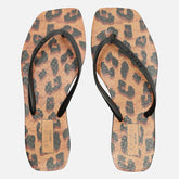 CHINELO DE DEDO PRETO ANIMAL PRINT SQUARE Z 19027 0243 0002 BRIZZA