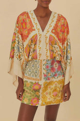 VESTIDO CURTO MG LENÇO AMALFI 338005 FARM RIO