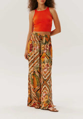 CALÇA PANTALONA BEGE FENDAS 100818 CACAY