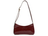 BOLSA AYLA COURO CROCO VINHO S 50021 0012 0004 SCHUTZ