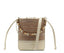Bolsa bucket tramada off-white Anacapri frente feminina