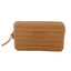 Clutch marrom claro Brizza frente fechada feminina