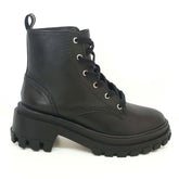 Bota Coturno Tratorado Couro Preto S 21204 0004 0013 Schutz