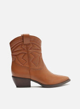 Bota Marrom Cano Curto Western Easy A 12892 0001 0003 Arezzo