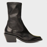 Bota Western Couro Preto Lisa 616004 Carrano