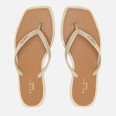 Chinelo De Dedo Offwhite Square Palmilha Marrom Z 19027 0001 0009 Brizza