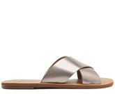 Rasteira Tiras Cruzadas Prata Velha C 30014 0004 0024 Anacapri