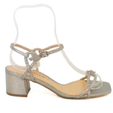 Sandalia Kelly Salto Bloco Prata 324193Sb Specchio