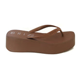 SANDÁLIA PLATAFORMA MARROM LOGO Z 19037 0042 0001 BRIZZA